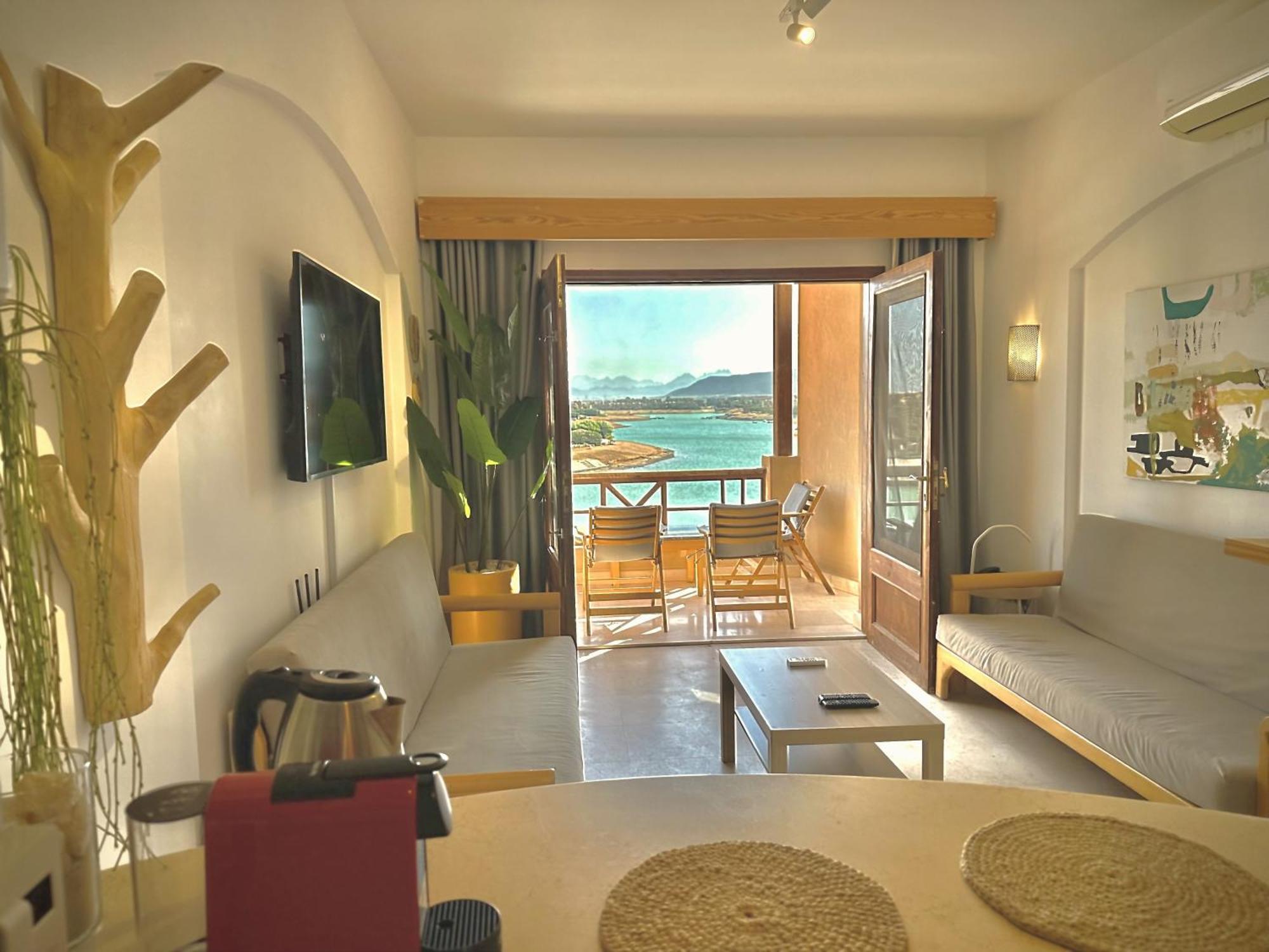 Artsy 1 Bedroom Apt/ Free Pool & Lagoon Access @Elgouna Hurghada Exteriér fotografie